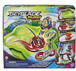 BEYBLADE BURST RISE - BOÎTE DE COMBAT - 1 ARÈNE 2 TOUPIES ET 2 LANCEURS - INFINITY
